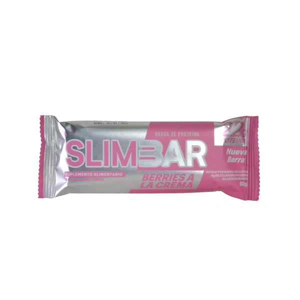 ecomm-berries-crema-1_326370bc-f3b3-4acc-9fa4-80c13bbe9f38.webp Barrita de Proteína Slimbar 60g_ Berries a la crema - Imagen 1